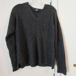 NY&CO black v-neck knit sweater.  Medium.